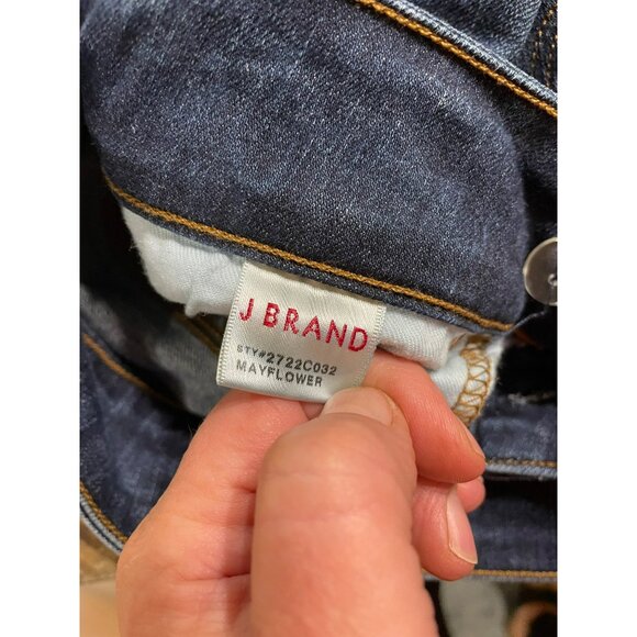 J Brand Womens Mayflower Skinny Crop Jeans Size 26 Dark Wash Cotton Blend Comfor - Picture 4 of 9
